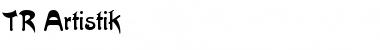 TR Artistik Regular Font Title Preview