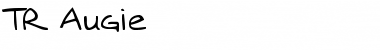 TR Augie Regular Font Title Preview