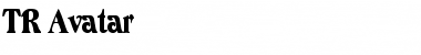 TR Avatar Regular Font Title Preview