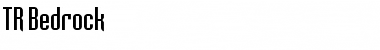 TR Bedrock Regular Font Title Preview