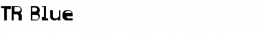 TR Blue Regular Font Title Preview