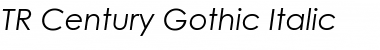 TR Century Gothic Italic Font Title Preview