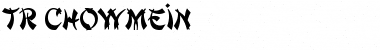 TR ChowMein Regular Font Title Preview