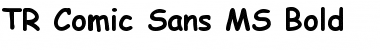 TR Comic Sans MS Bold Font Title Preview