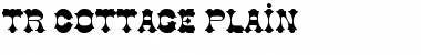 TR Cottage Plain Font Title Preview