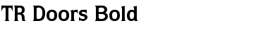 TR Doors Bold Font Title Preview