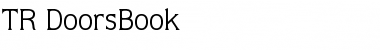 TR DoorsBook Regular Font Title Preview