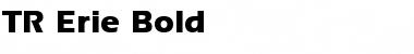 TR Erie Bold Font Title Preview