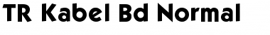TR Kabel Bd Normal Font Title Preview