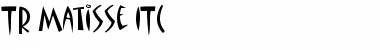 TR Matisse ITC Regular Font Title Preview