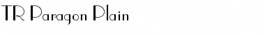 TR Paragon Plain Font Title Preview