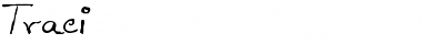 Traci Hand Font Title Preview