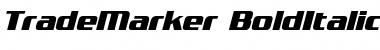 TradeMarker Bold Italic Font Title Preview