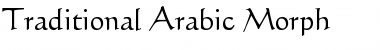 Traditional Arabic Morph Regular Font Title Preview
