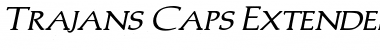 Trajan'sCapsExtended Bold Italic Font Title Preview