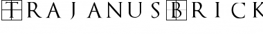 TrajanusBricks Regular Font Title Preview