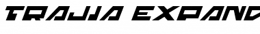 Trajia Expanded Italic Expanded Italic Font Title Preview