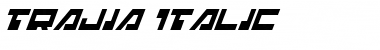 Trajia Italic Italic Font Title Preview