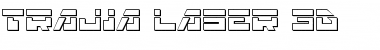 Trajia Laser 3D Laser 3D Font Title Preview