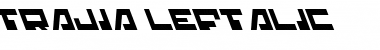 Trajia Leftalic Leftalic Font Title Preview