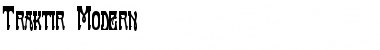 Traktir-Modern Regular Font Title Preview