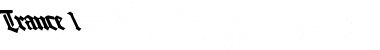 Trance 1 Regular Font Title Preview