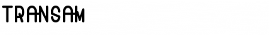 Transam Regular Font Title Preview