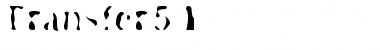 Transfer51 Regular Font Title Preview