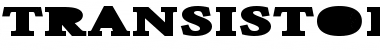 Transistor Regular Font Title Preview