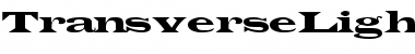 TransverseLightSSK Regular Font Title Preview