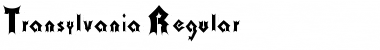 Transylvania-Regular Regular Font Title Preview