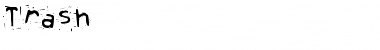 Trash Regular Font Title Preview
