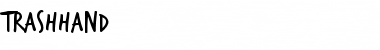 TrashHand Regular Font Title Preview