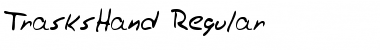 TrasksHand Regular Font Title Preview