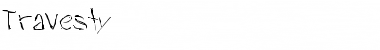 Travesty Regular Font Title Preview