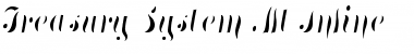 Treasury System Alt Inline Regular Font Title Preview