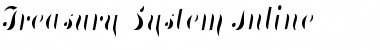 Treasury System Inline Regular Font Title Preview