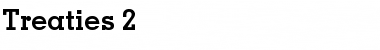 Treaties 2 Regular Font Title Preview