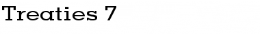 Treaties 7 Regular Font Title Preview
