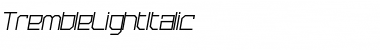 Tremble Light Font Title Preview