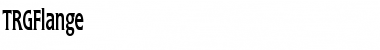 TRGFlange Regular Font Title Preview