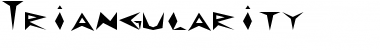 Triangularity Regular Font Title Preview