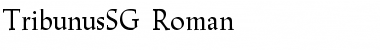 TribunusSG-Roman Regular Font Title Preview