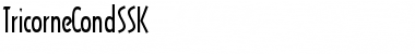 TricorneCondSSK Regular Font Title Preview