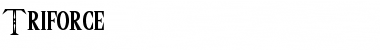 Triforce Triforce Font Title Preview