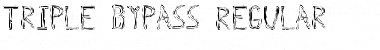 Triple Bypass Regular Font Title Preview