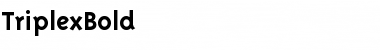 TriplexBold Regular Font Title Preview