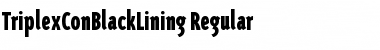 TriplexConBlackLining Regular Font Title Preview