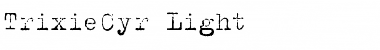 TrixieCyr Light Font Title Preview