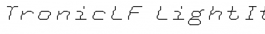 TronicLF-LightItalic Regular Font Title Preview